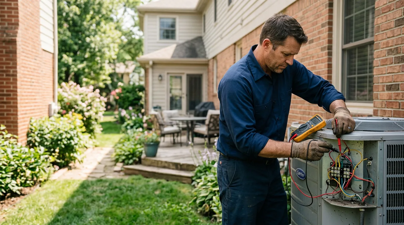 HVAC technician working near Sinking Spring, OH